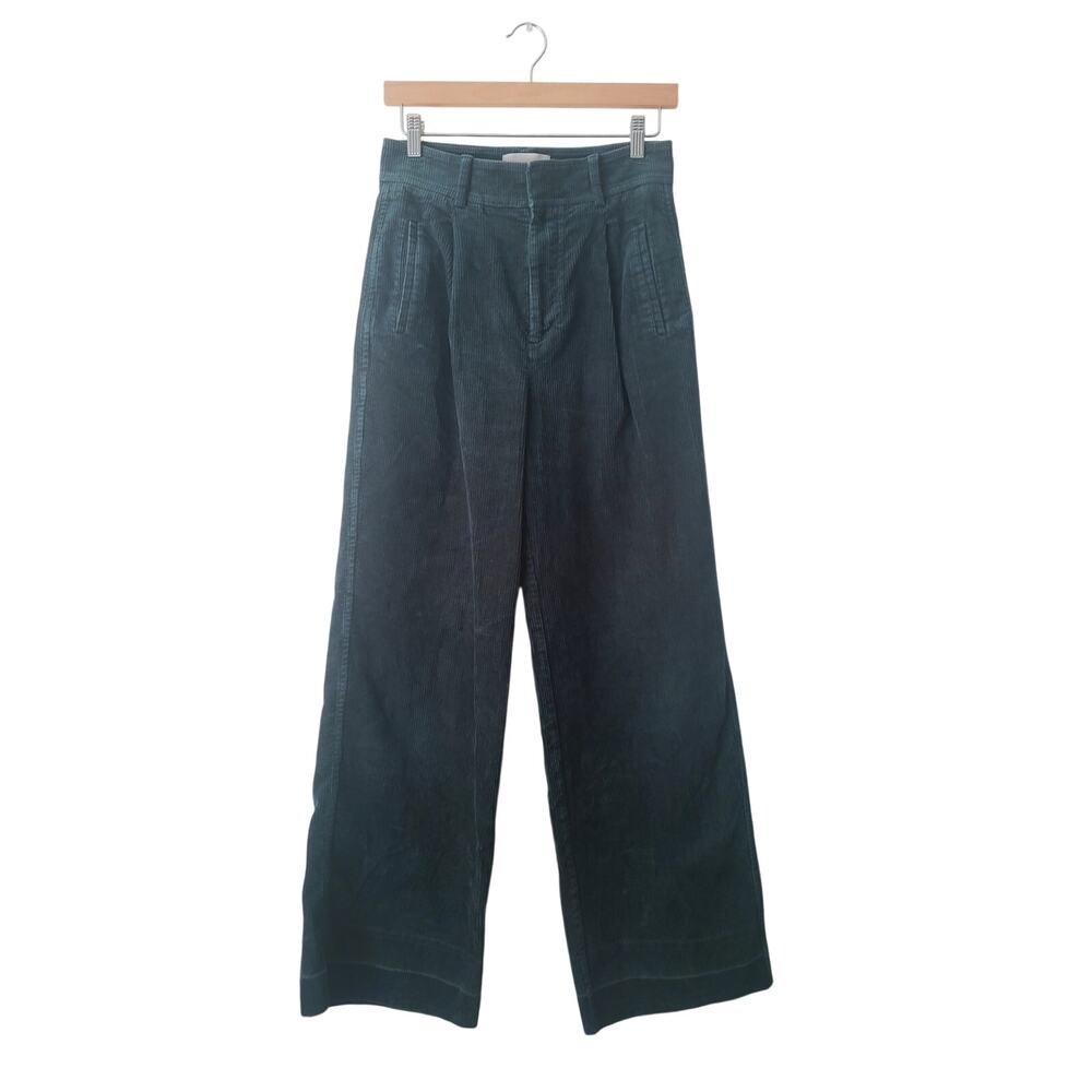 Everlane The Corduroy Way-High Drape Pant in Evergreen Size 2